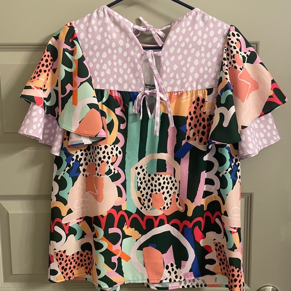 Crosby by Mollie Burch Safari Top - Size Medium - Picture 4 of 5